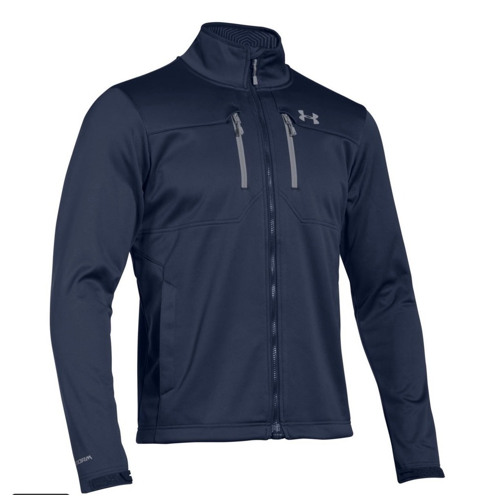 Under Armour Men's Black ColdGear Infrared Softshell Jacket, Size Large,Outdoors - Picture 2 of 16